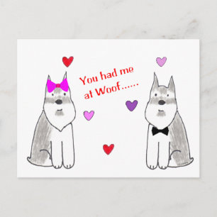 Cartão Postal Você Me Teve No Woof Schnauzer