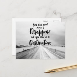 Cartão Postal Você não precisa de magia para desaparecer