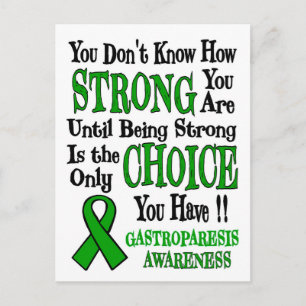Cartão Postal Você não sabe o quão forte... Gastroparesis