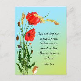 Cartão Postal Você o manterá em paz perfeita
