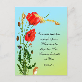Cartão Postal Você o manterá em paz perfeita