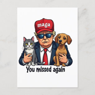 Cartão Postal Você Perdeu Novamente Salvar a Eleição do Pets Tru