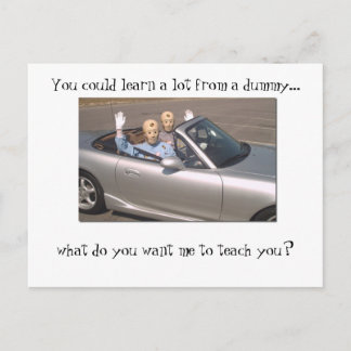 Cartão Postal Você pode aprender muito com um idiota
