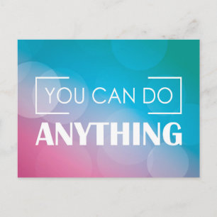 Cartão Postal Você Pode Fazer Tudo
