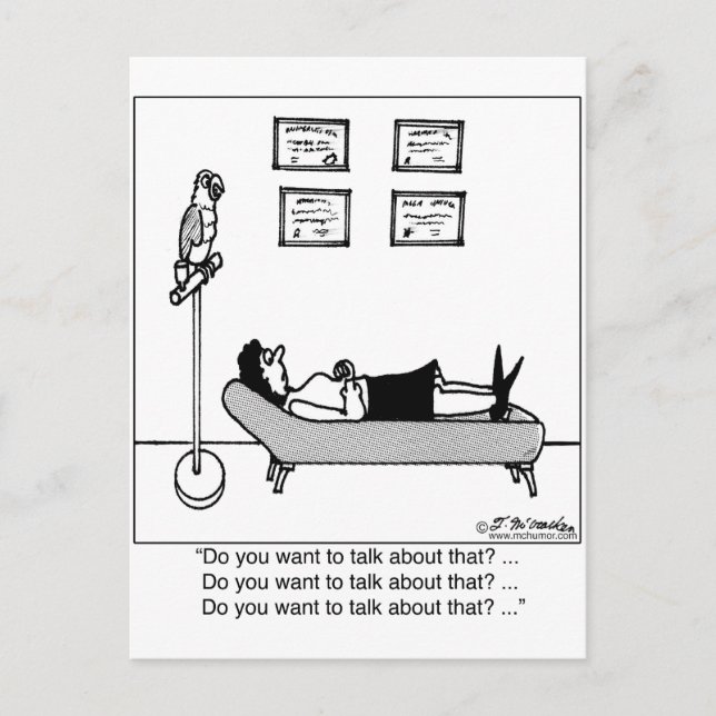 Cartão Postal Você Quer Falar Sobre Isso? (Frente)