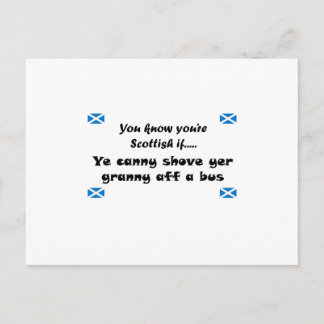 Cartão Postal Você sabe que é escocês....