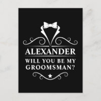 Você Será Meu Padrinho de casamento Tuxedo Tie Bla