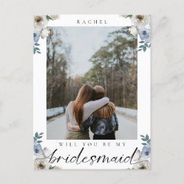 Cartão Postal Você será minha dona de Bridesmaid Dusty Rosa