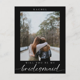 Cartão Postal Você será minha mestra de fotos minimalista da Bri