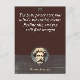 Cartão Postal Você tem poder sobre sua mente, não eventos extern