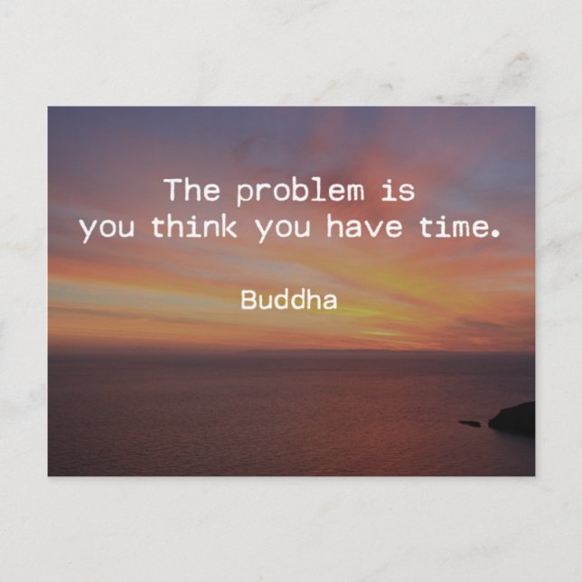 Cartão Postal Você Tem Uma Citação De Tempo (Frente)