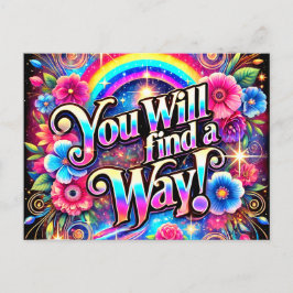 Cartão Postal Você Vai Encontrar Uma Maneira