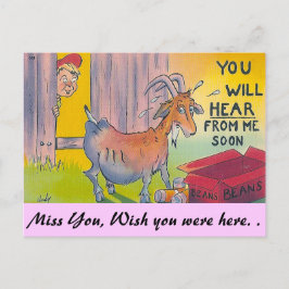 Cartão Postal Você vai ouvir de mim em breve!