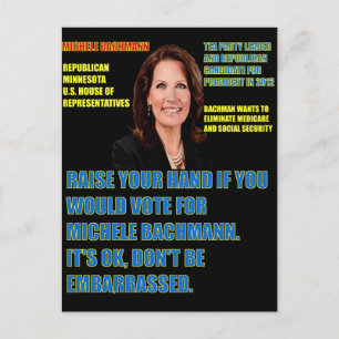 Cartão Postal Você votaria em Michele Bachmann?