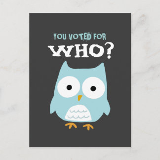 CARTÃO POSTAL VOCÊ VOTOU PARA QUEM?