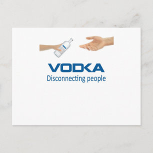 Cartão Postal Vodka - Desconectando pessoas