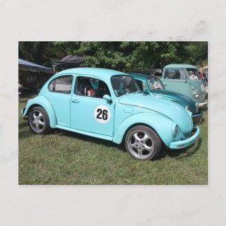 Cartão Postal Voiture bleue