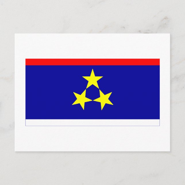 Cartão Postal Vojvodina Flag (Frente)