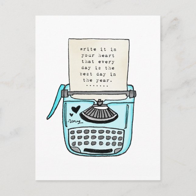 Cartão Postal vol25 escreva no seu coração (Frente)