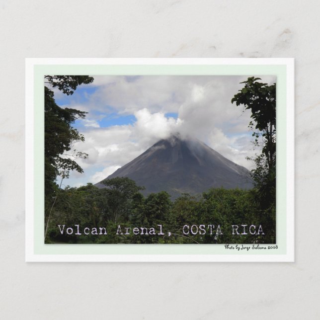 Cartão Postal Volcan Arenal COSTA RICA (Frente)