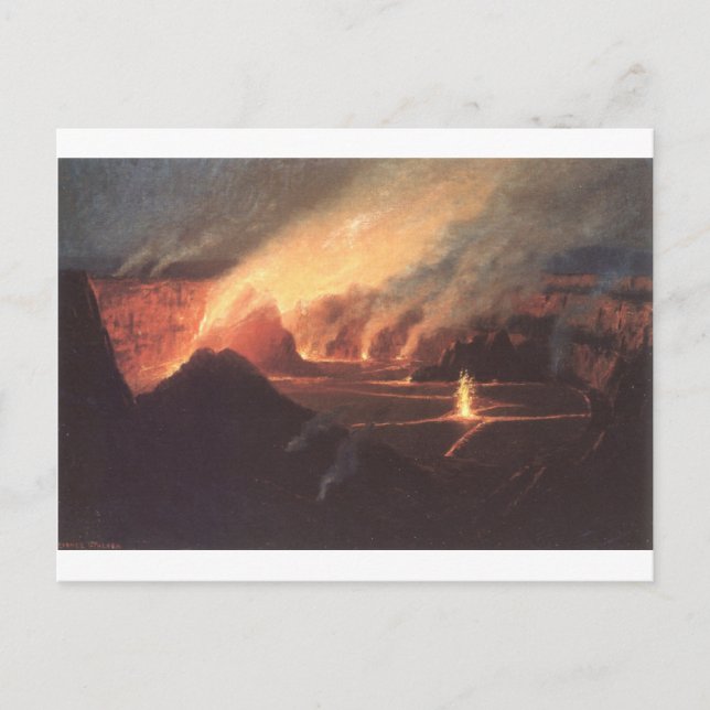 Cartão Postal Volcano, cerca de 1880 Havaí (Frente)