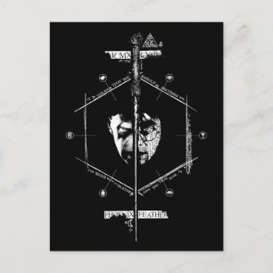 Cartão Postal Voldemort Harry Potter Face Off Graphic