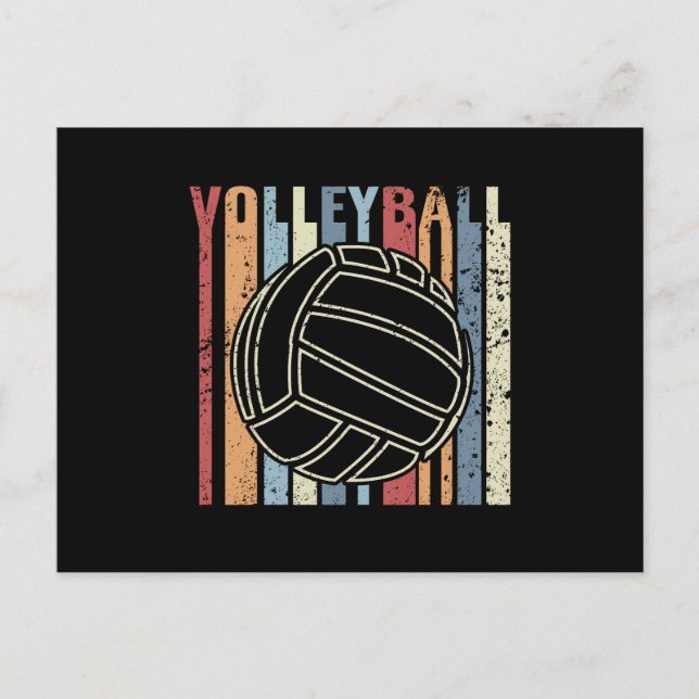 Cartão Postal Volei Retro Vintage (Frente)