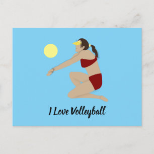 Cartão Postal Voleibol de praia