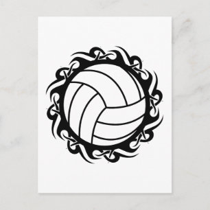 Cartão Postal voleibol tribal