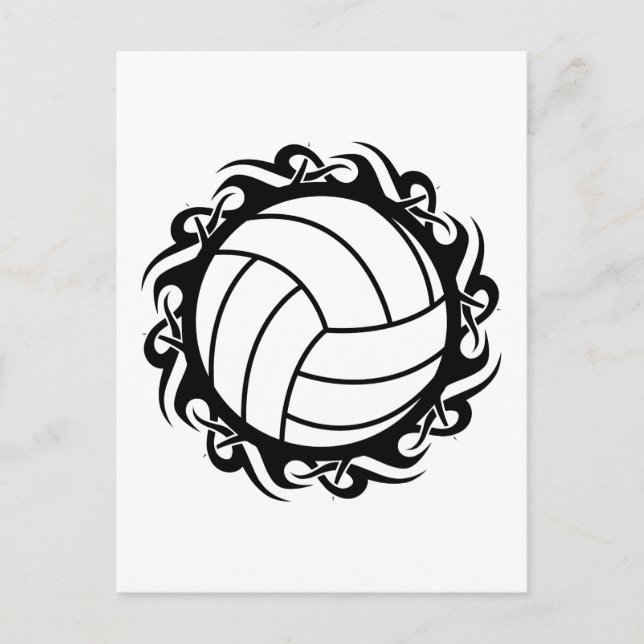 Cartão Postal voleibol tribal (Frente)