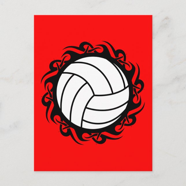 Cartão Postal voleibol tribal (Frente)