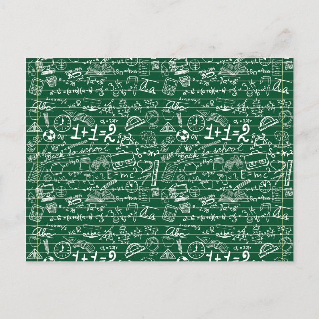 Cartão Postal Voltar à Colagem Escolar (Frente)