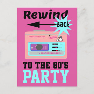 Cartão Postal Voltar ao anos 80