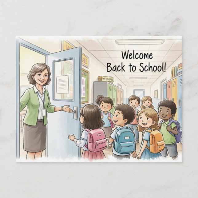 Cartão Postal Voltar ao Cartão-postal da escola (Frente)