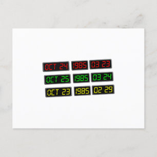 Cartão Postal Voltar aos anos 80 pela máquina do Viagem de tempo