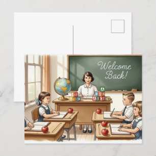 Cartão Postal Voltar para Amigos da Escola