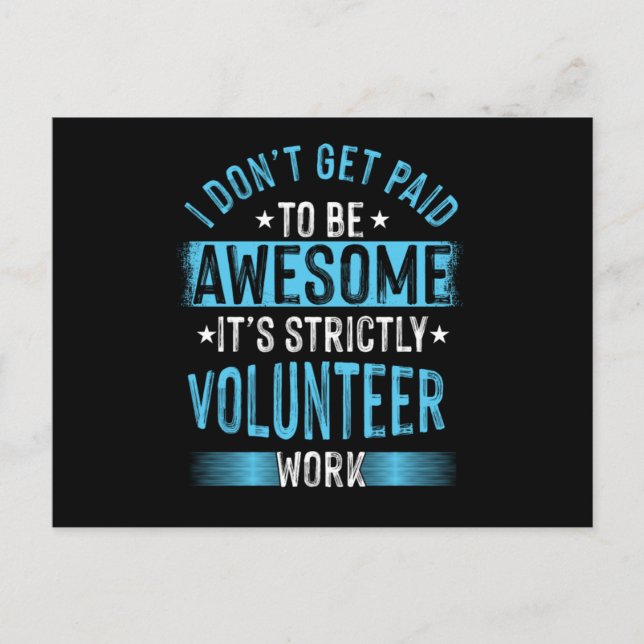 Cartão Postal Voluntariado Voluntariado Voluntariado Caridade Re (Frente)