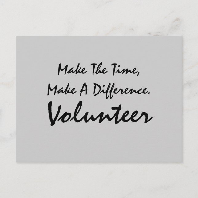 Cartão Postal Voluntário (Frente)