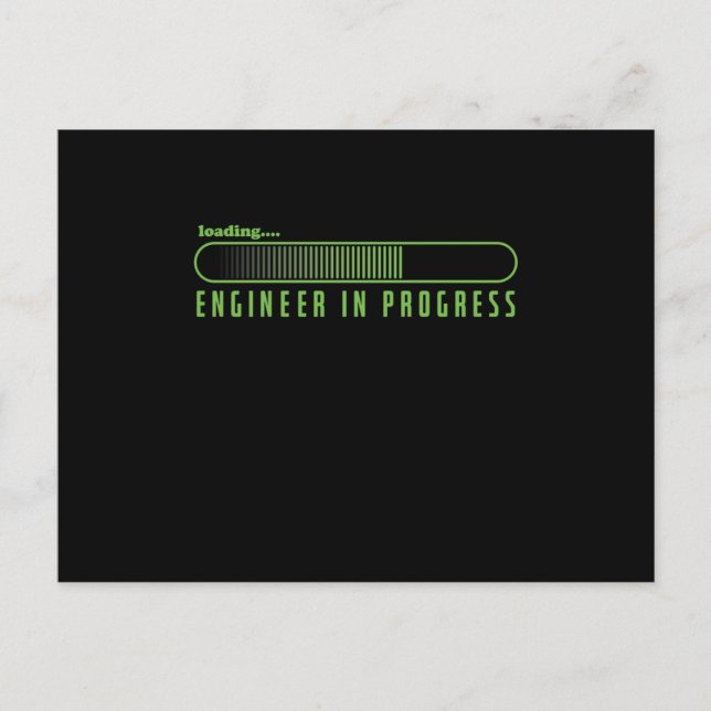 Cartão Postal vom Student zum Ingenieur Ladebalken (Frente)