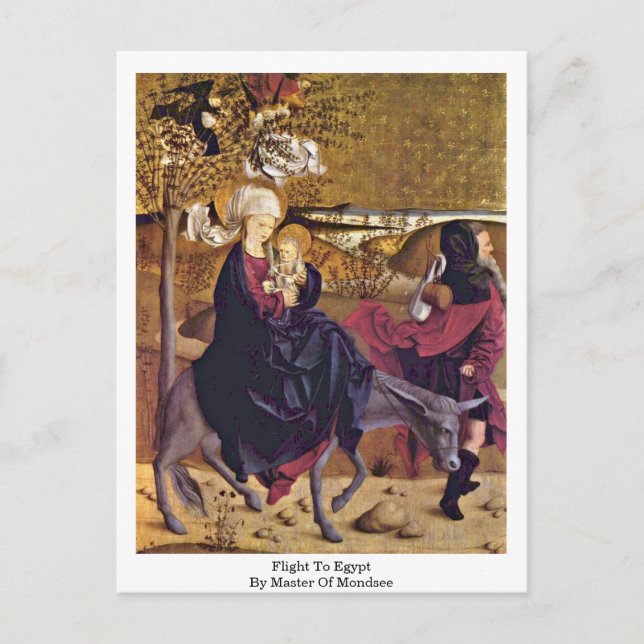 Cartão Postal Voo Ao Egito Por Mestre De Mondsee (Frente)