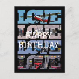 Cartão Postal Voo de Avião, Colagem de Fotos, Aviação, Legal