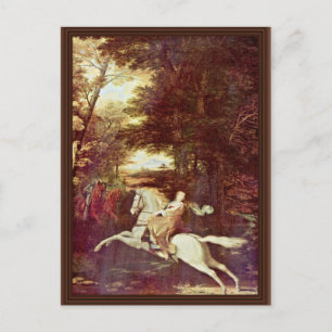 Cartão Postal Voo De Florimell, Fuga De Florimell Por Washington