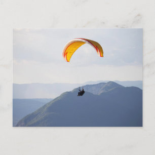 Cartão Postal Voo Livre Suíço Laranja Flyer Diversão Fab Épico