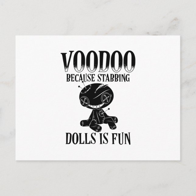 Cartão Postal Voodoo Sayings | Voodoo Doll Magic Curse Gift (Frente)