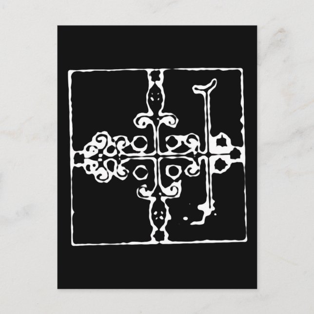 Cartão Postal Voodoo Vévé para Papa Legba (Frente)