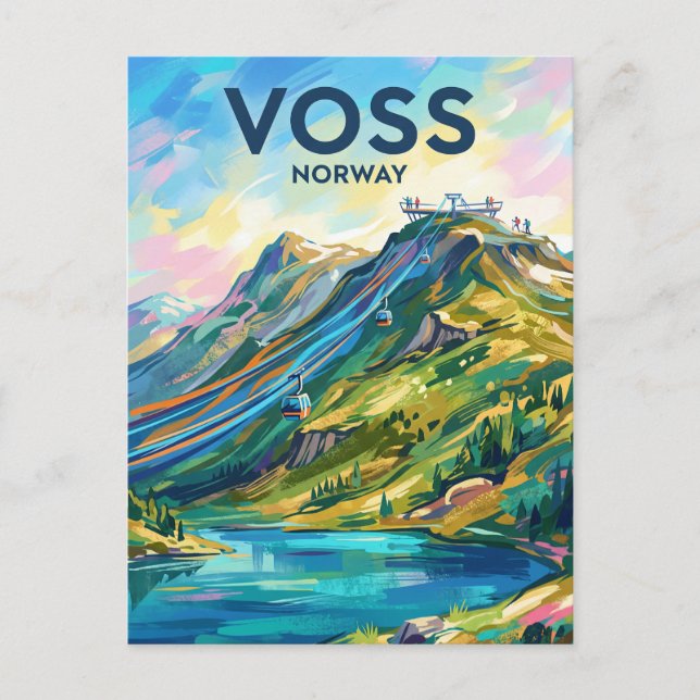 Cartão Postal Voss Resort Noruega (Frente)