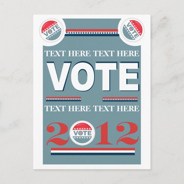 Cartão Postal Votação eleitoral (Frente)