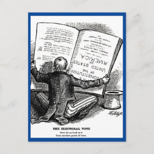 Cartão Postal Votação Eleitoral Versus População Vintage Car
