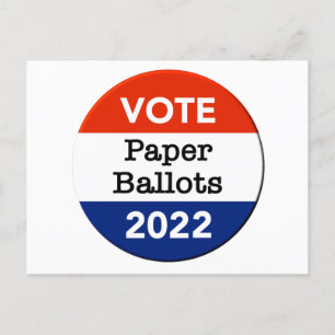 Cartão Postal Votação Em Papel Eleições 2022