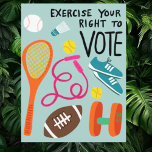 Cartão Postal VOTAÇÃO Exercite o seu direito de votar eleições a<br><div class="desc">Espero que goste deste cartão postal divertido. Visite meu compro para mais ou me avise se quiser algo personalizado.</div>